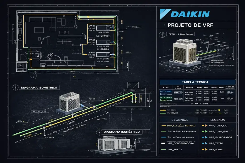 ar condicionado central com sistema VRF